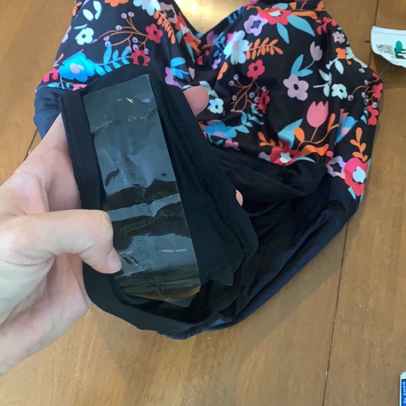 ModCloth floral black one piece - Picture 8 of 10